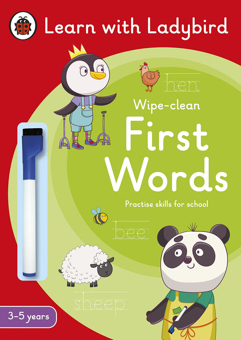 First Words: A Learn with Ladybird Wipe-Clean Activity Book 3-5 years : Ideal for home learning (EYFS)