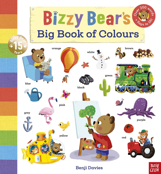 Bizzy Bear's Big Book of Colours : with over 300 colourful words to read and learn!